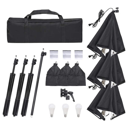 Kit di Illuminazione da Studio con Treppiedi e Softbox - homemem39
