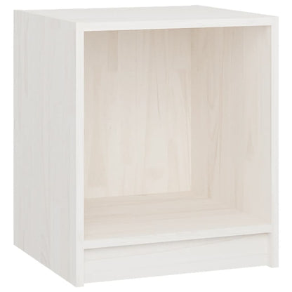 Comodini 2 pz Bianchi 35,5x33,5x41,5 cm Legno Massello di Pino - homemem39