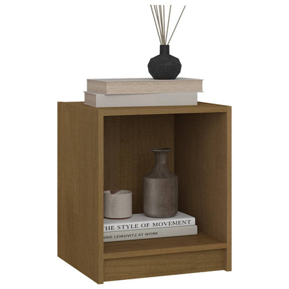 Comodini Marrone Ambra 2 pz 35,5x33,5x41,5 cm in Legno di Pino