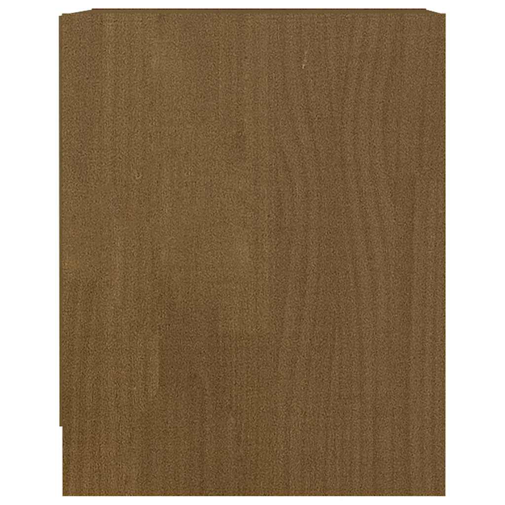Comodini Marrone Ambra 2 pz 35,5x33,5x41,5 cm in Legno di Pino