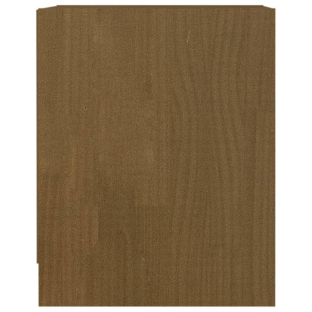 Comodini Marrone Ambra 2 pz 35,5x33,5x41,5 cm in Legno di Pino