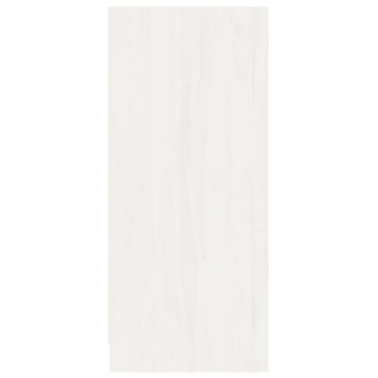 Credenza Bianca 70x33x76 cm in Legno Massello di Pino - homemem39