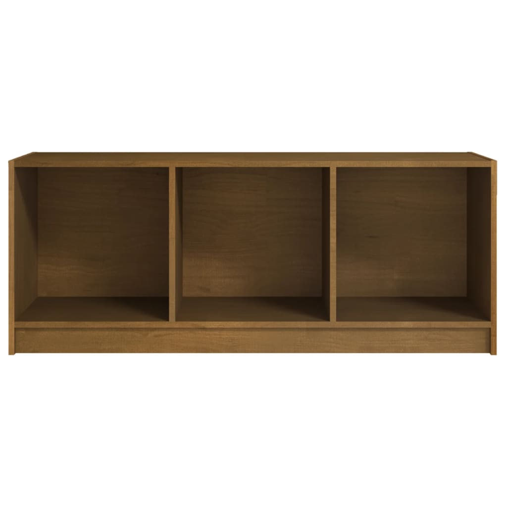 Mobile Porta TV Marrone Ambra 104x33x41 cm in Legno di Pino - homemem39