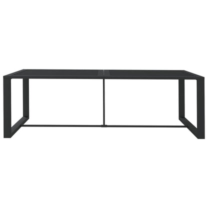 Anthracite Outdoor Dining Table 120x60x66cm in Aluminium