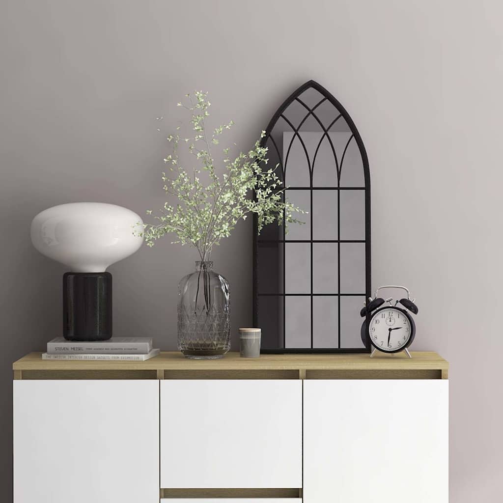 Specchio Nero 70x30 cm Ferro per Uso Interno | homemem39
