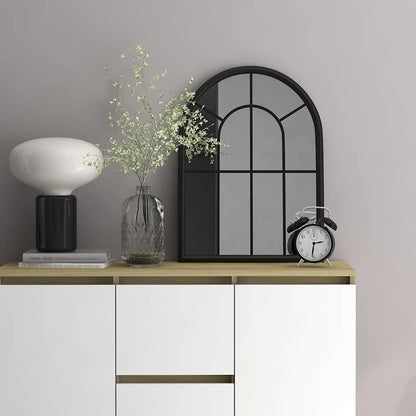 Specchio Nero 60x45 cm Ferro per Uso Interno | homemem39