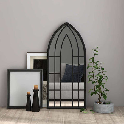 Specchio Nero 100x45 cm Ferro per Uso Interno | homemem39