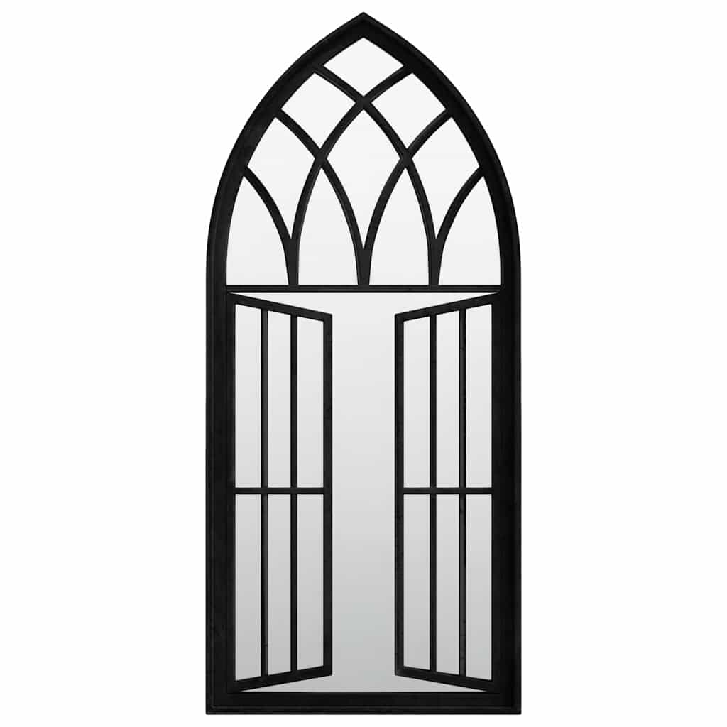 Specchio Nero 100x45 cm in Ferro per Uso Interno | homemem39