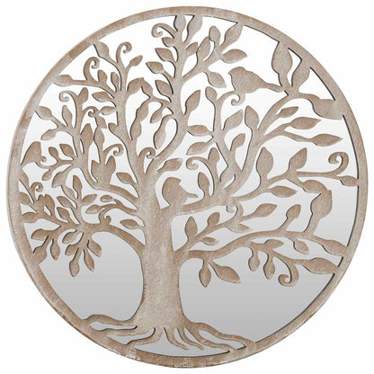 Specchio Sabbia 40x2,5 cm Rotondo in Ferro per Uso Interno | homemem39