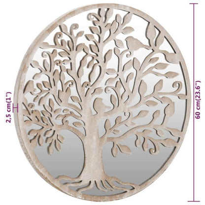 Specchio Sabbia 60x2,5 cm Rotondo in Ferro per Uso Interno | homemem39