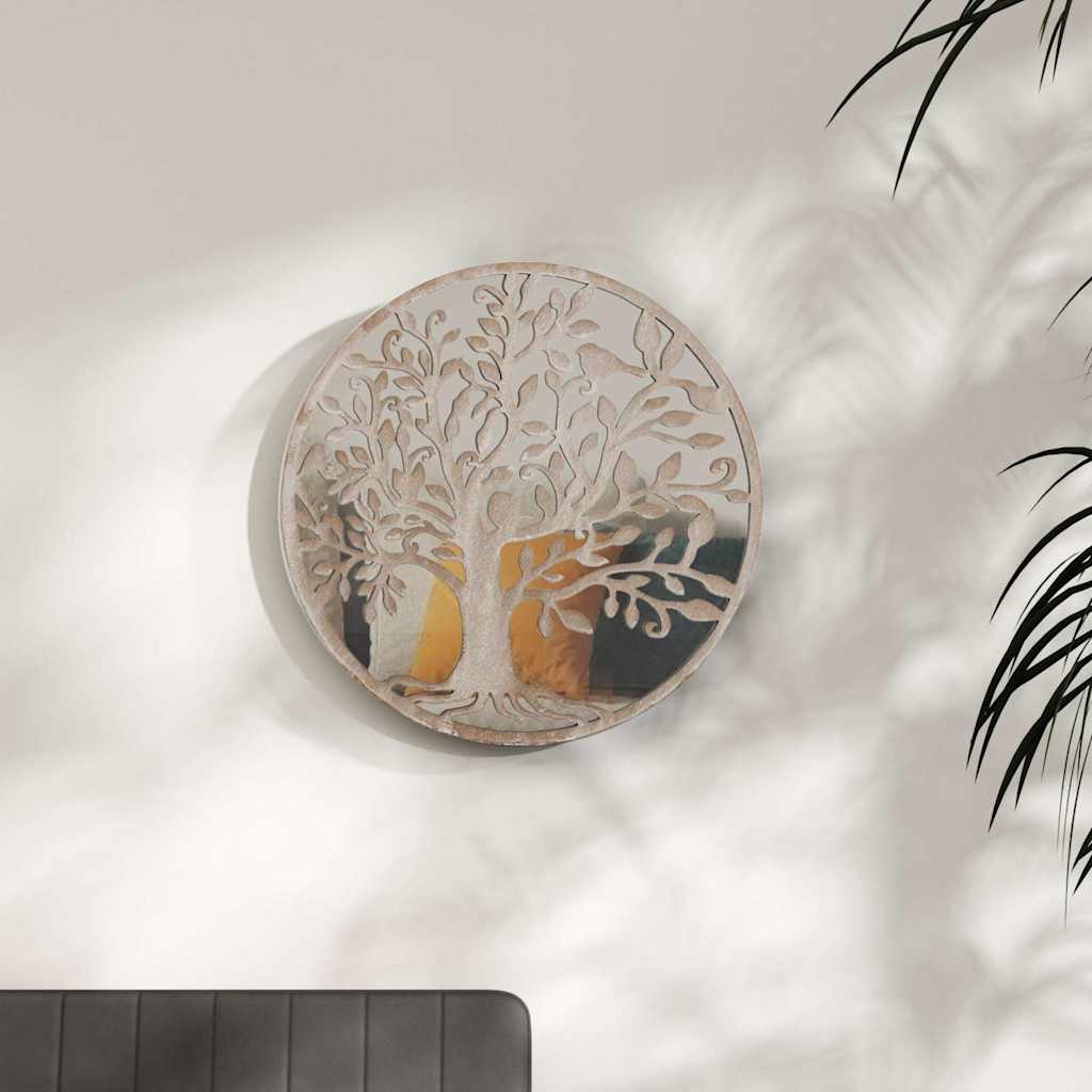 Specchio Sabbia 60x2,5 cm Rotondo in Ferro per Uso Interno | homemem39