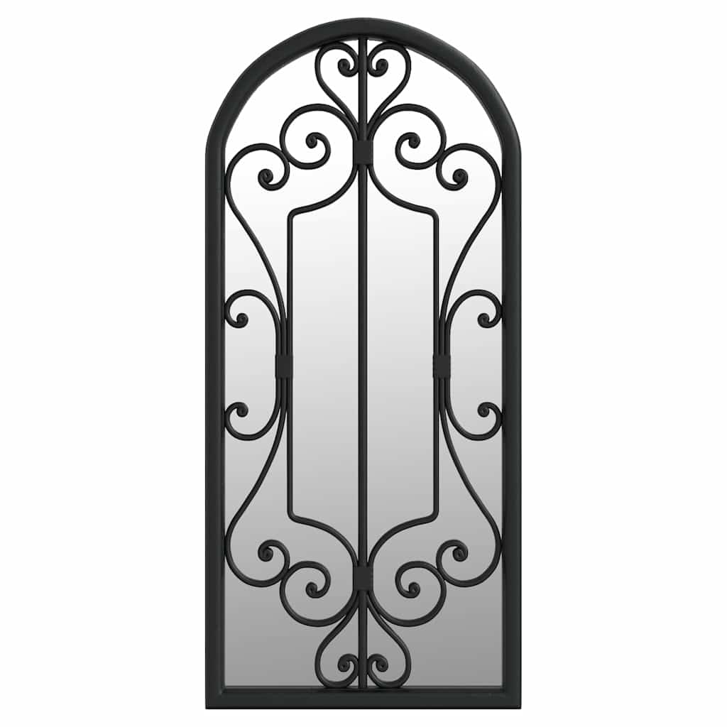 Specchio Nero 100x45 cm Ferro per Uso Interno | homemem39