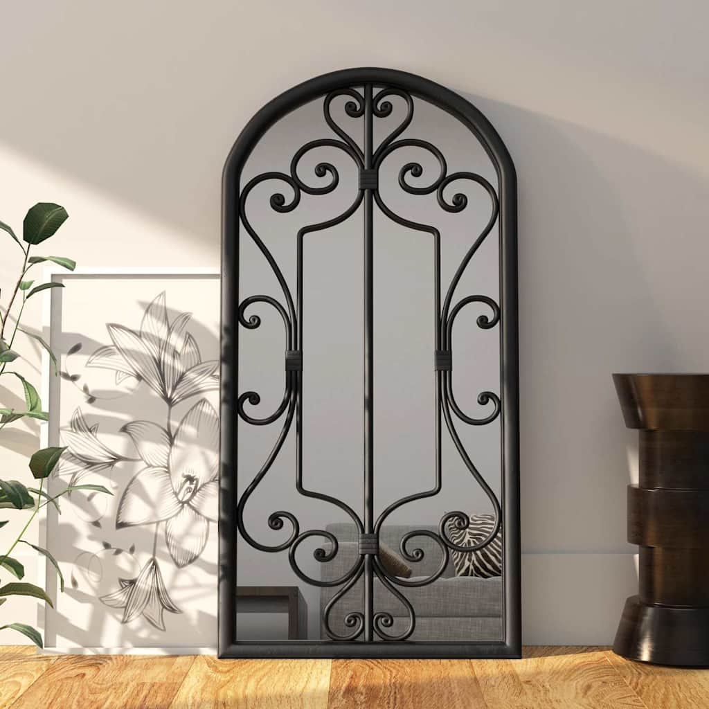 Specchio Nero 70x30 cm Ferro per Uso Interno | homemem39