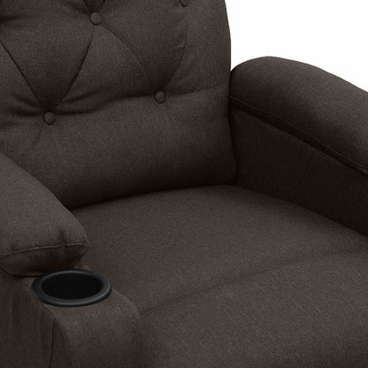 Poltrona Alzapersona Marrone Scuro in Tessuto
