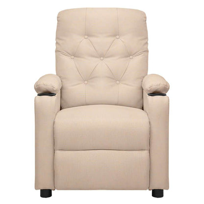 Poltrona Alzapersona Crema in Tessuto