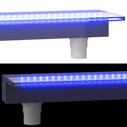 Sfioratore a Cascata con LED RGB Acrilico 60 cm | homemem39