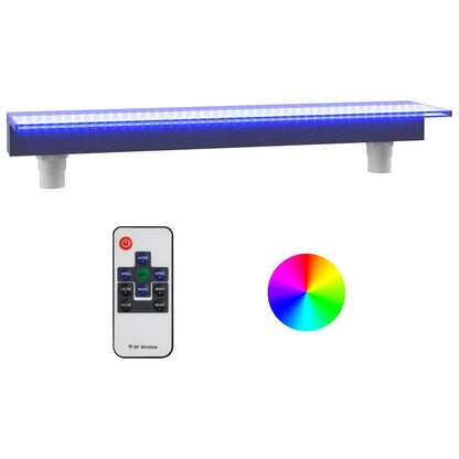 Sfioratore a Cascata con LED RGB Acrilico 90 cm | homemem39