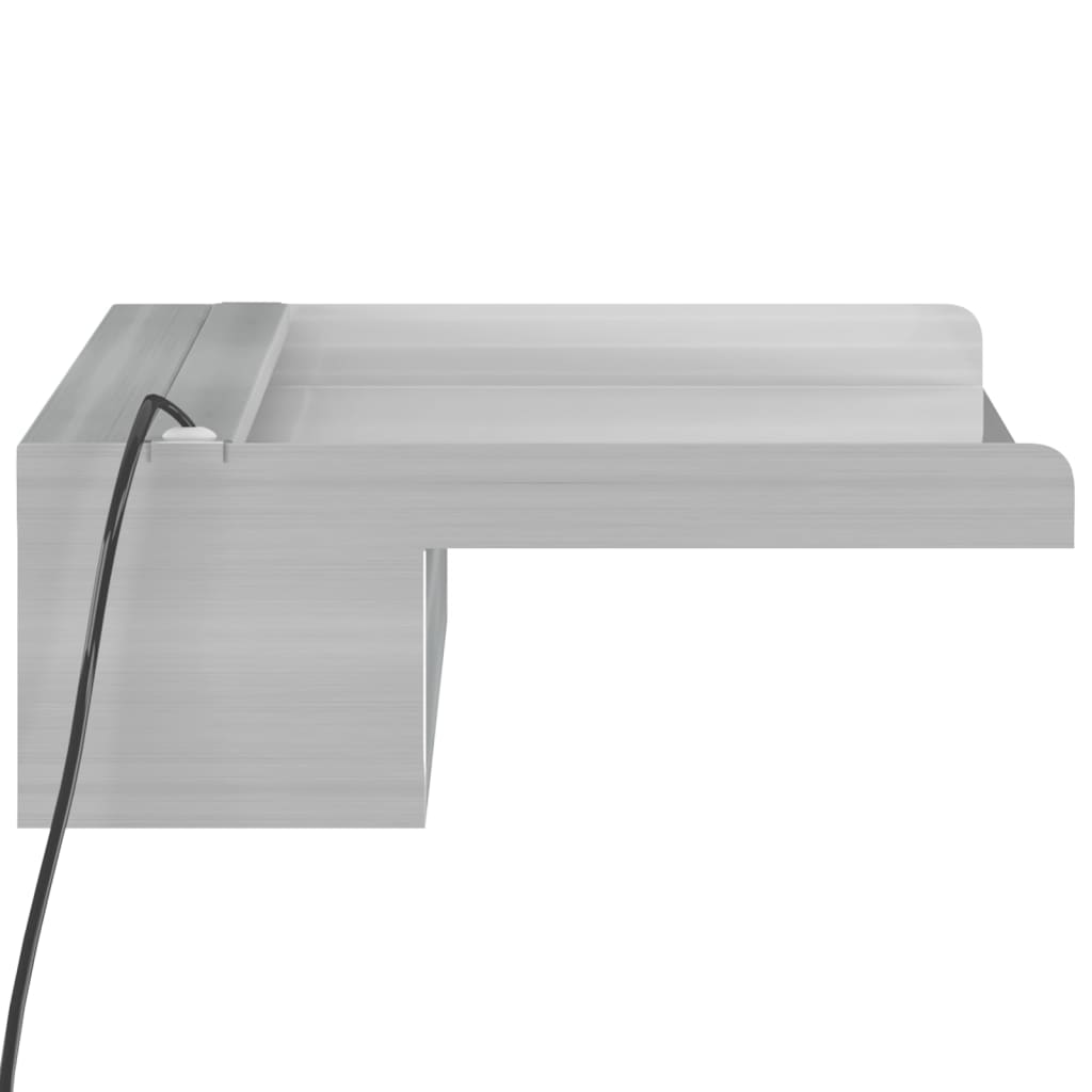 Sfioratore a Cascata con LED RGB Acciaio Inox 45 cm | homemem39