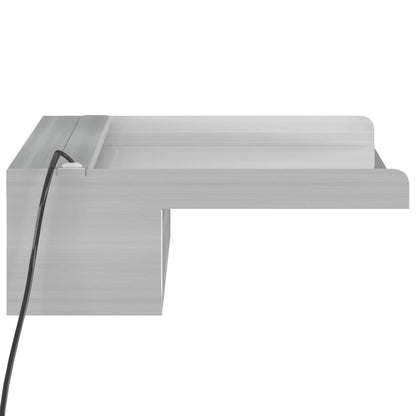 Sfioratore a Cascata con LED RGB Acciaio Inox 45 cm | homemem39