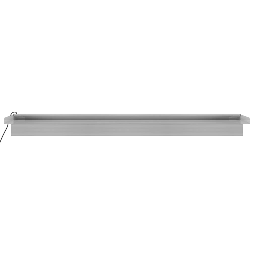 Sfioratore a Cascata con LED RGB Acciaio Inox 90 cm | homemem39