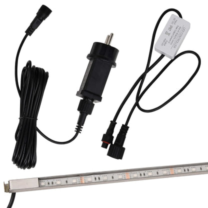 Sfioratore a Cascata con LED RGB Acciaio Inox 90 cm | homemem39