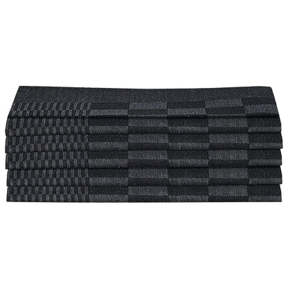 Set Strofinacci 10 pz in Cotone Nero e Grigio | homemem39