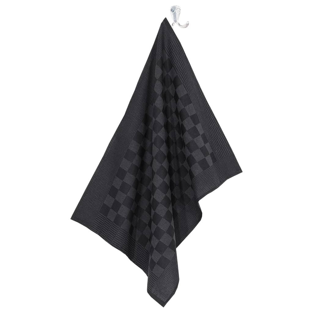 Set Strofinacci 10 pz in Cotone Nero e Grigio | homemem39