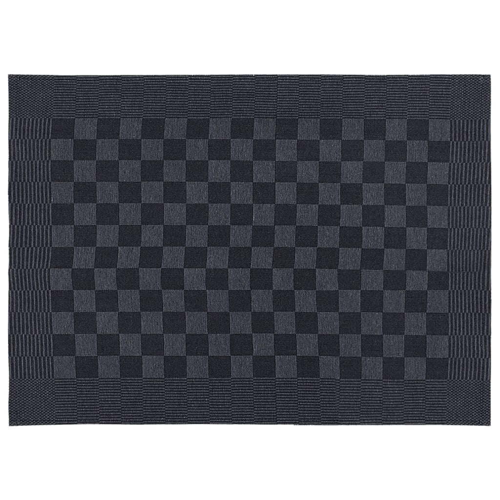 Set Strofinacci 10 pz in Cotone Nero e Grigio | homemem39