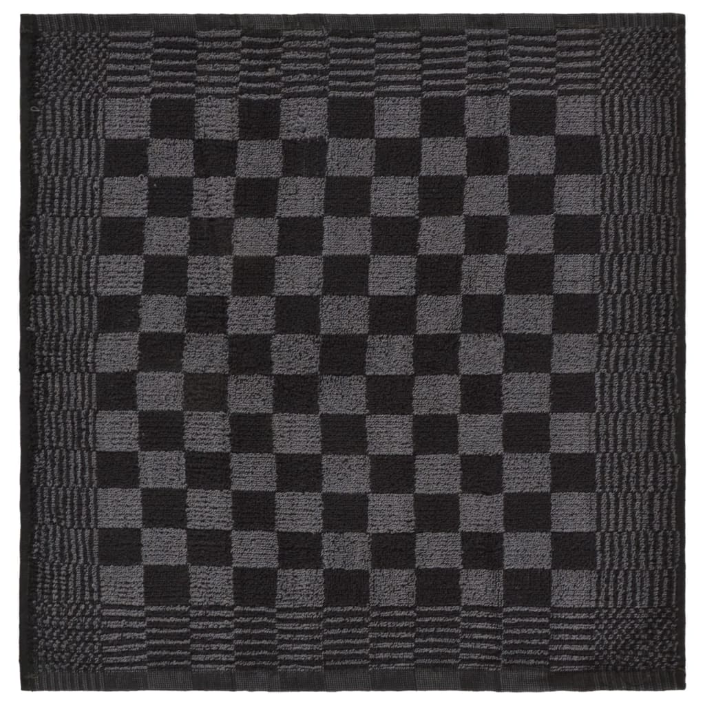 Set Strofinacci 10 pz in Cotone Nero e Grigio - homemem39