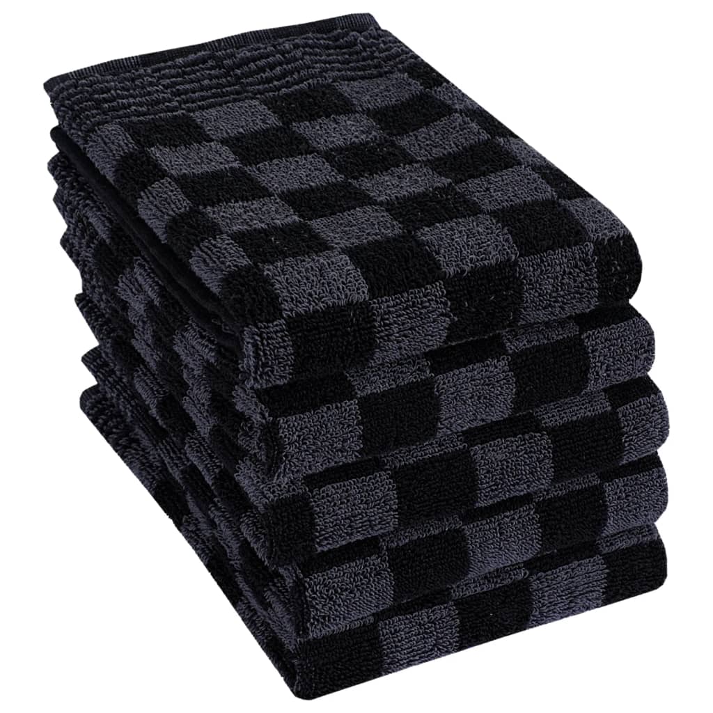 Set Strofinacci 20 pz in Cotone Nero e Grigio | homemem39