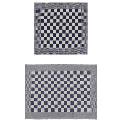 Set Strofinacci 10 pz in Cotone Blu e Bianco - homemem39