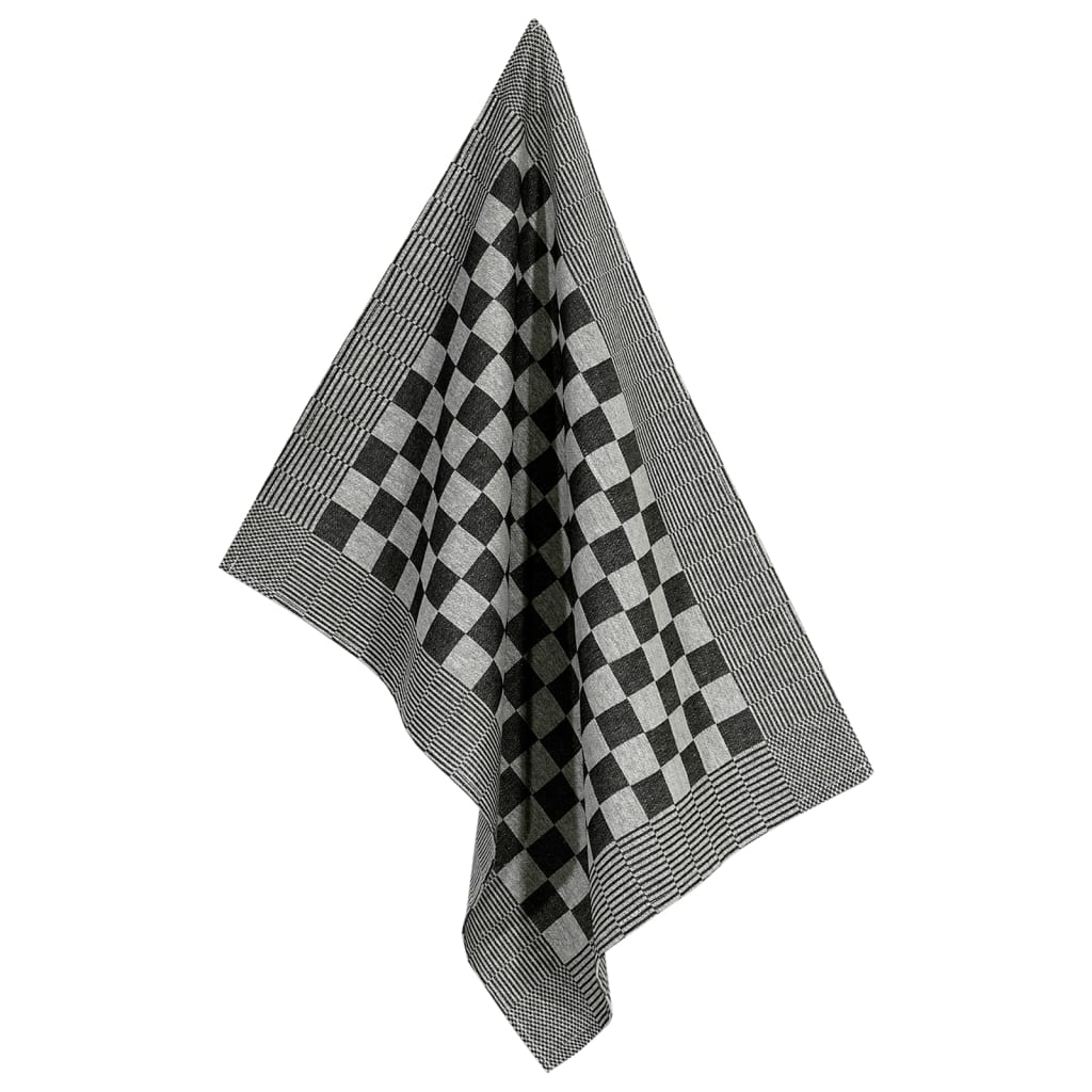 Set Strofinacci 10 pz in Cotone Nero e Bianco | homemem39