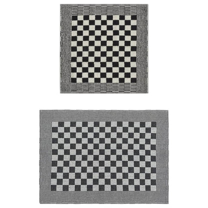 Set Strofinacci 20 pz in Cotone Nero e Bianco - homemem39