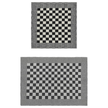 Set Strofinacci 50 pz in Cotone Nero e Bianco - homemem39