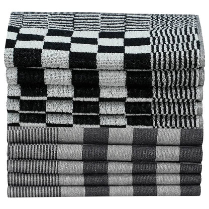 Set Strofinacci 50 pz in Cotone Nero e Bianco | homemem39