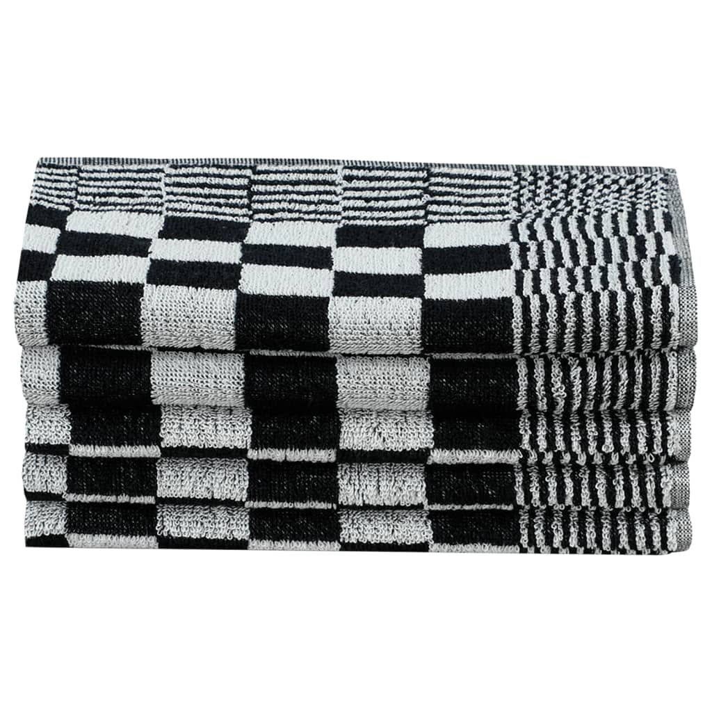 Set Strofinacci 50 pz in Cotone Nero e Bianco | homemem39