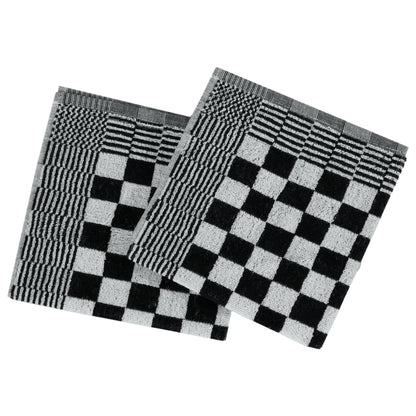 Set Strofinacci 50 pz in Cotone Nero e Bianco | homemem39