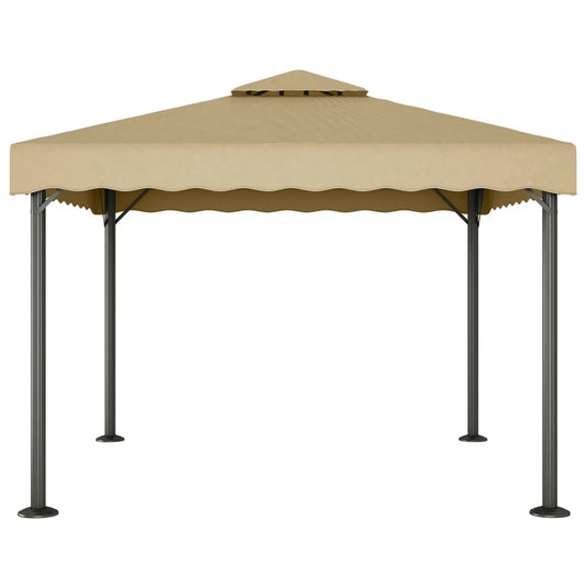 Gazebo Tortora 3x3 m Alluminio e Acciaio | homemem39
