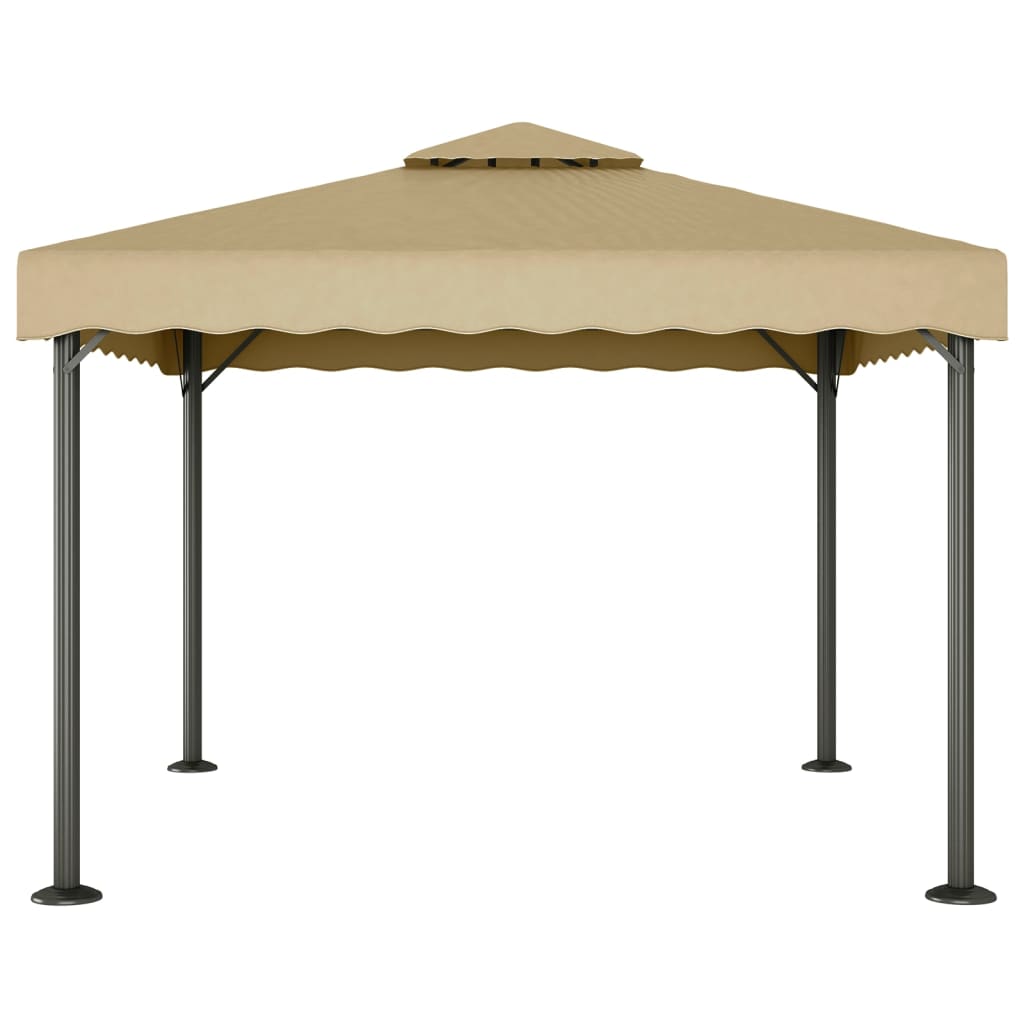 Gazebo Tortora 3x3 m Alluminio e Acciaio - homemem39