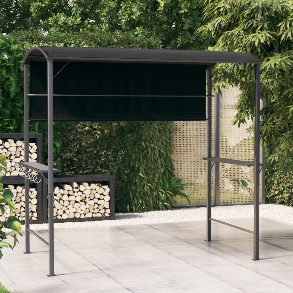 Gazebo con Tetto 220x110x200 cm Antracite | homemem39