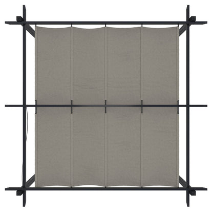 Pergola da Giardino con Tetto Retrattile 3x3 m Crema | homemem39