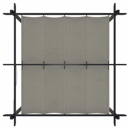 Pergola da Giardino con Tetto Retrattile 3x3 m Crema
