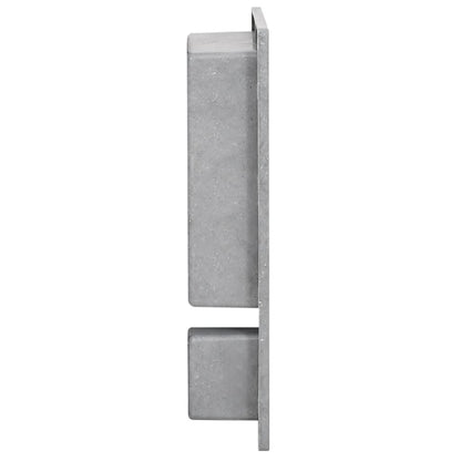 Nicchia da Doccia con 2 Scomparti Grigio Opaco 41x51x10 cm | homemem39