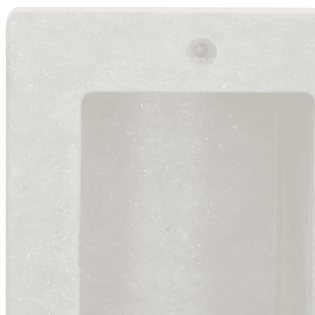 Nicchia da Doccia con 2 Scomparti Bianco Opaco 41x51x10 cm | homemem39