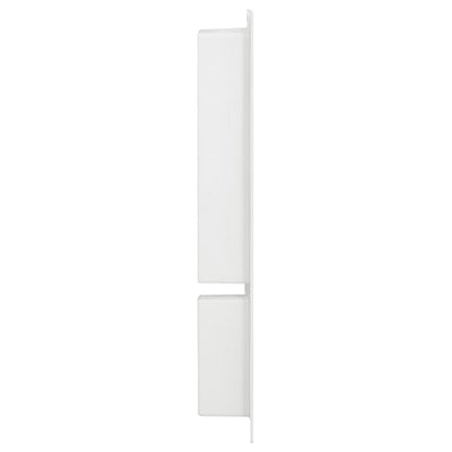 Nicchia da Doccia con 2 Scomparti Bianco Lucido 41x69x9 cm - homemem39