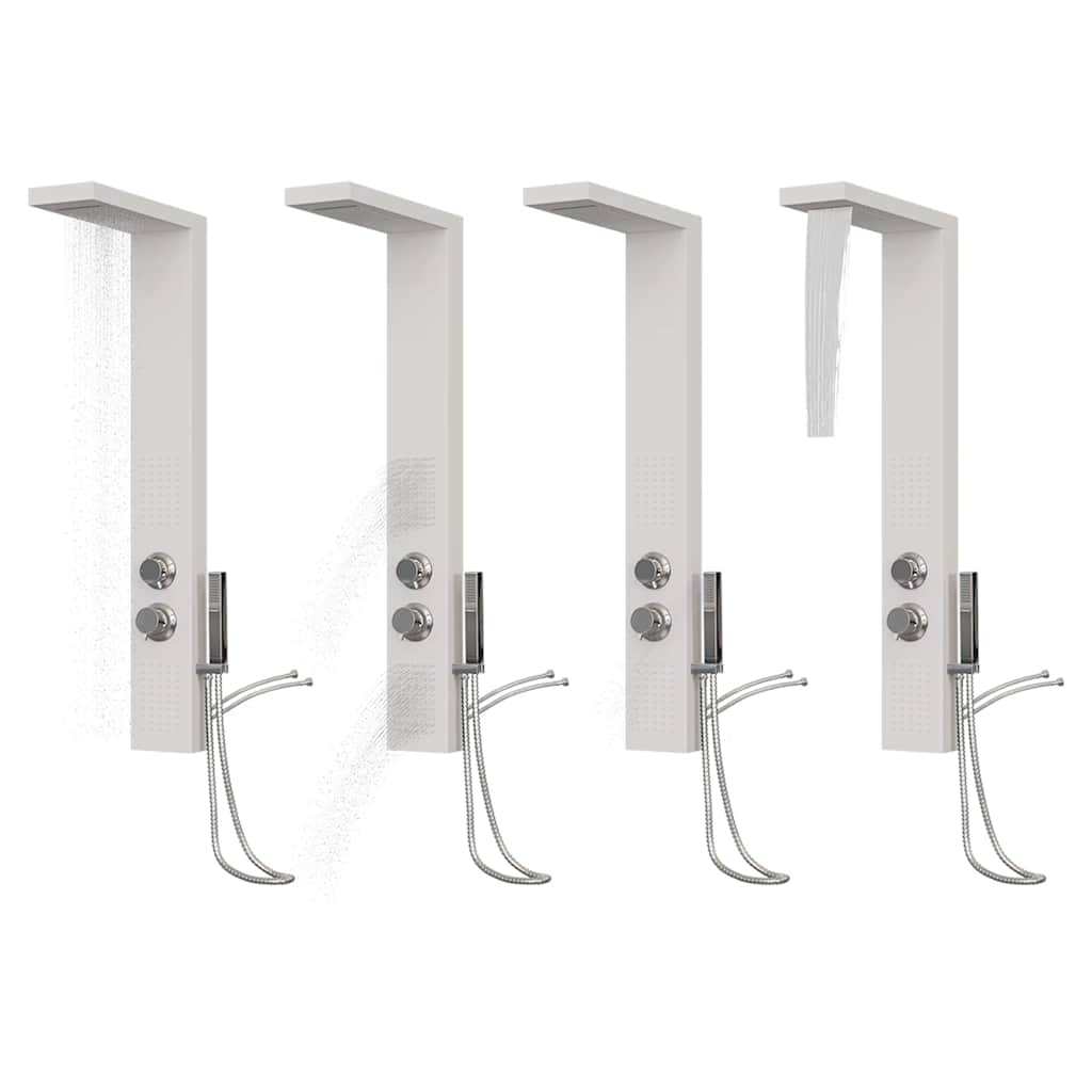 Pannello Doccia in Alluminio Bianco - homemem39