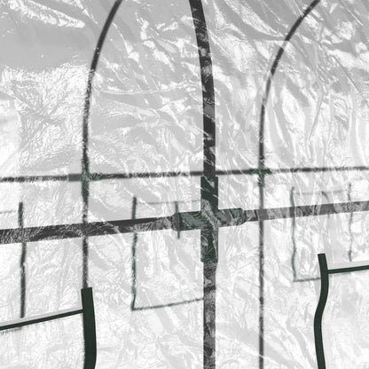 Serra Trasparente 160x400x190 cm PVC Acciaio Verniciato Polvere - homemem39