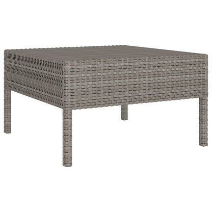 Set Divani da Giardino 13 pz con Cuscini in Polyrattan Grigio