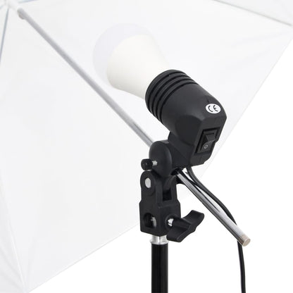 Kit per Studio Fotografico con Set di Luci e Fondale