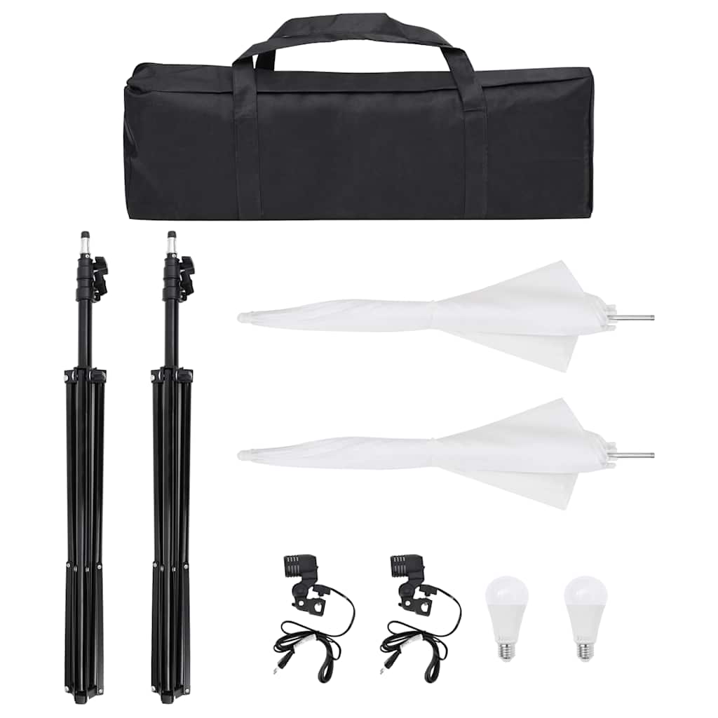 Kit per Studio Fotografico con Set Luci, Fondale e Riflettore | homemem39